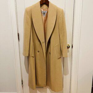 Vintage Cashmere Long Marvin Richards Over Coat Jacket Size Large